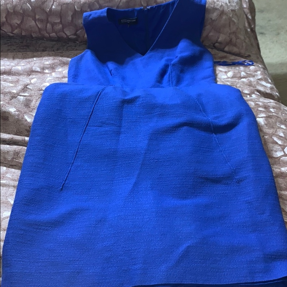 Blue tailored dress